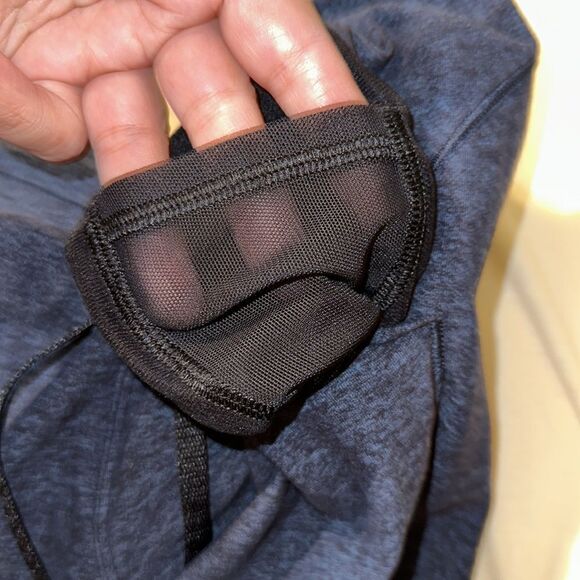 lululemon 0 Heather Indigo Blue Black Drawstrings Two Pocket Athletic Jogger - Picture 13 of 13